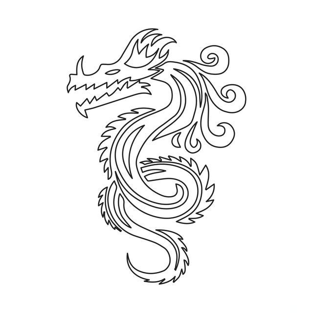 龙简笔龙怎么画二年级