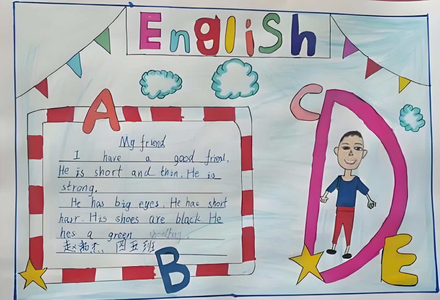 四年级上册英语手抄报六单元