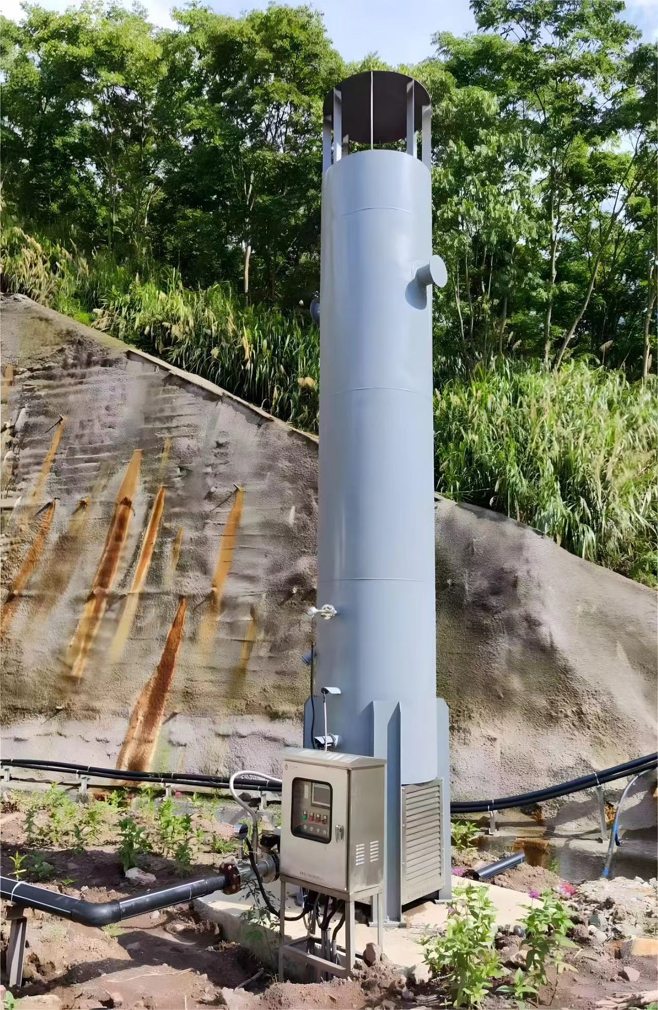 封闭式沼气火炬的结构组成介绍