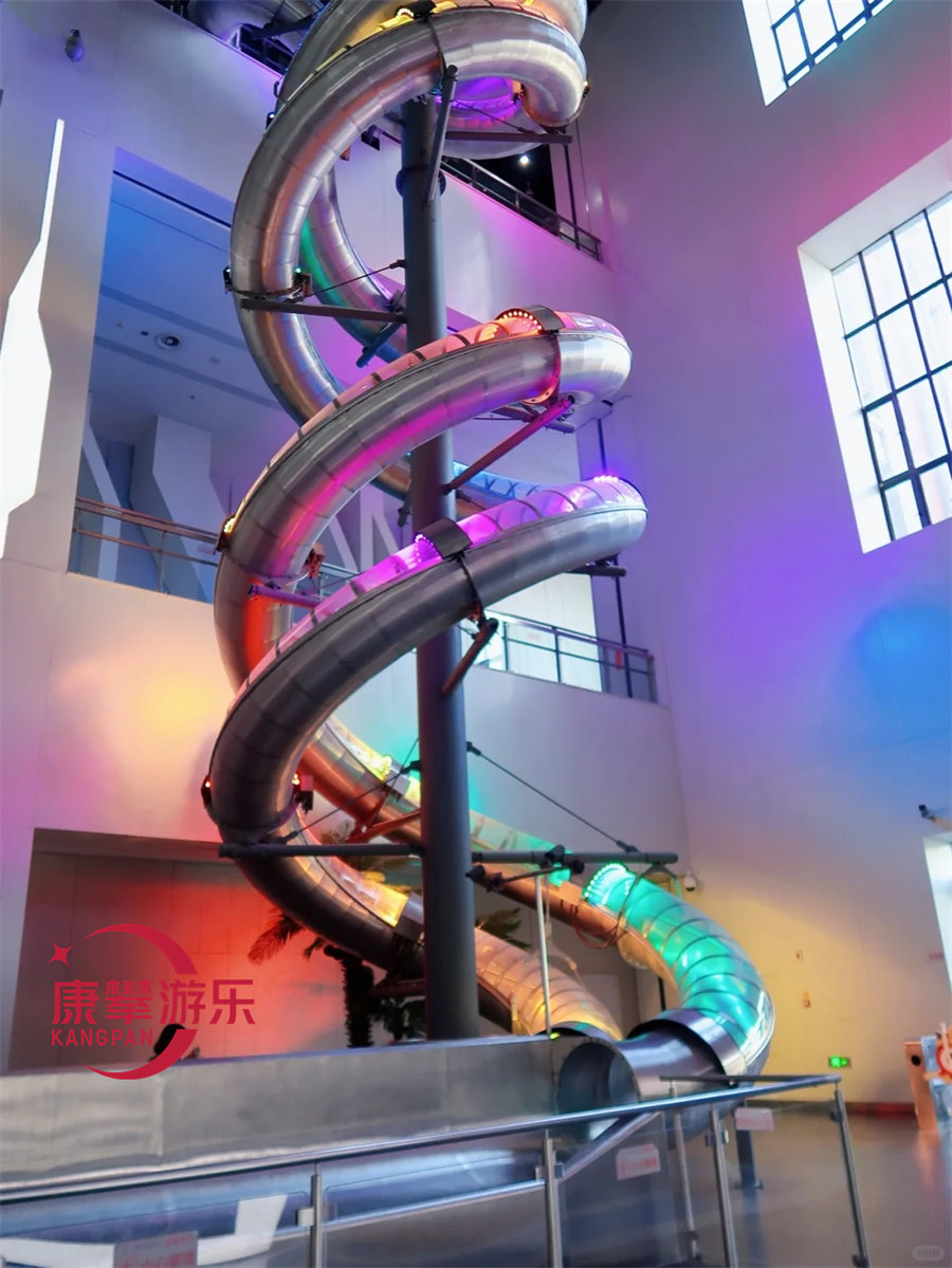 西安商场不锈钢螺旋滑梯如何定制