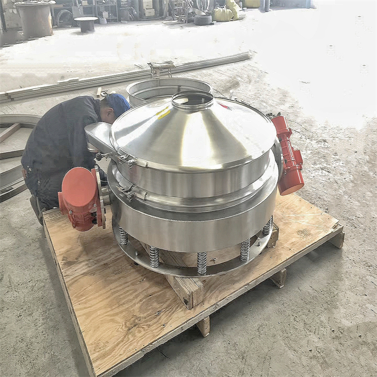 化工颗粒粉体除杂振动筛面粉淀粉直排式震动筛分机