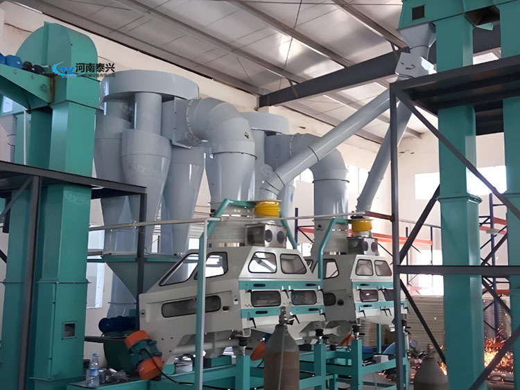 日处理50吨小麦面粉机械构造与功能