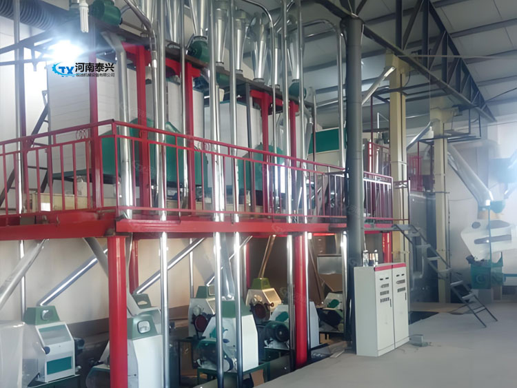 日处理50吨小麦面粉机械构造与功能