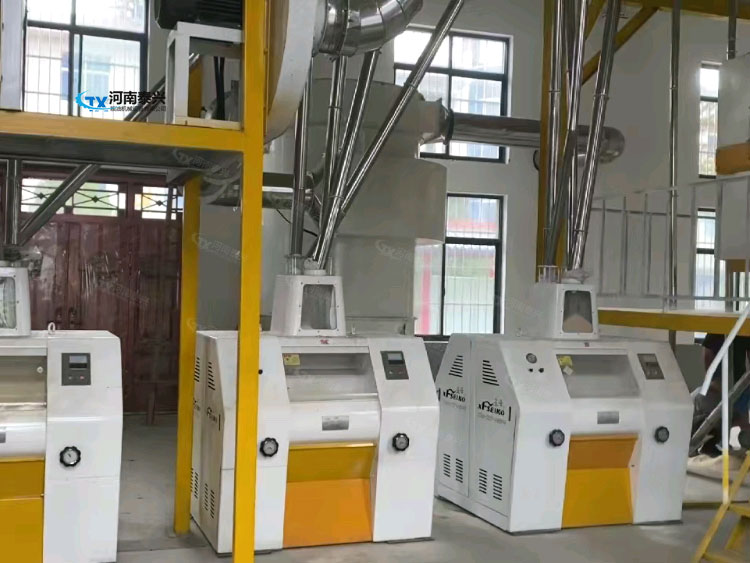 日处理50吨小麦面粉机械构造与功能