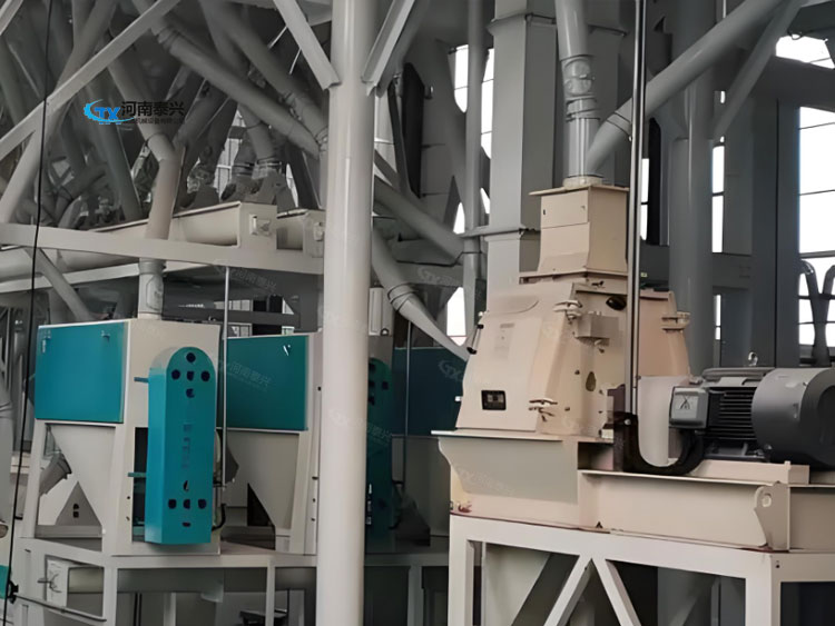 日处理50吨小麦面粉机械构造与功能