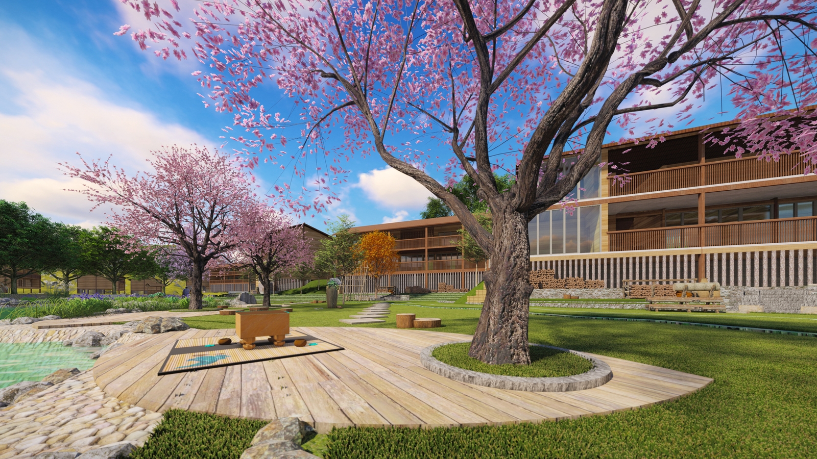 设计要点首先在于梯田景观的真实还原,效果图应精准呈现梯田的层次感