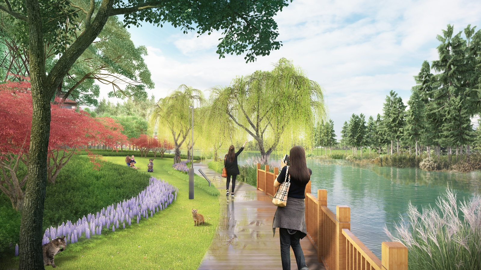 滨水区域作为城市与自然交接的宝贵地带,其规划与设计对于提升城市