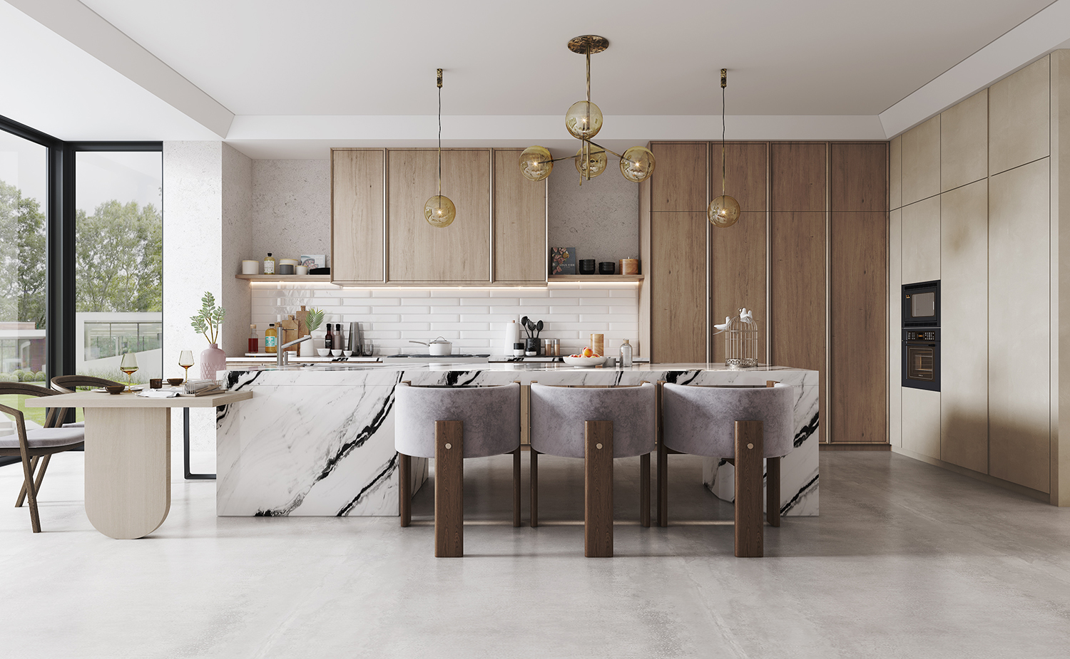 北欧餐厅装修效果图:简约而不简单,自然与舒适的用餐空间