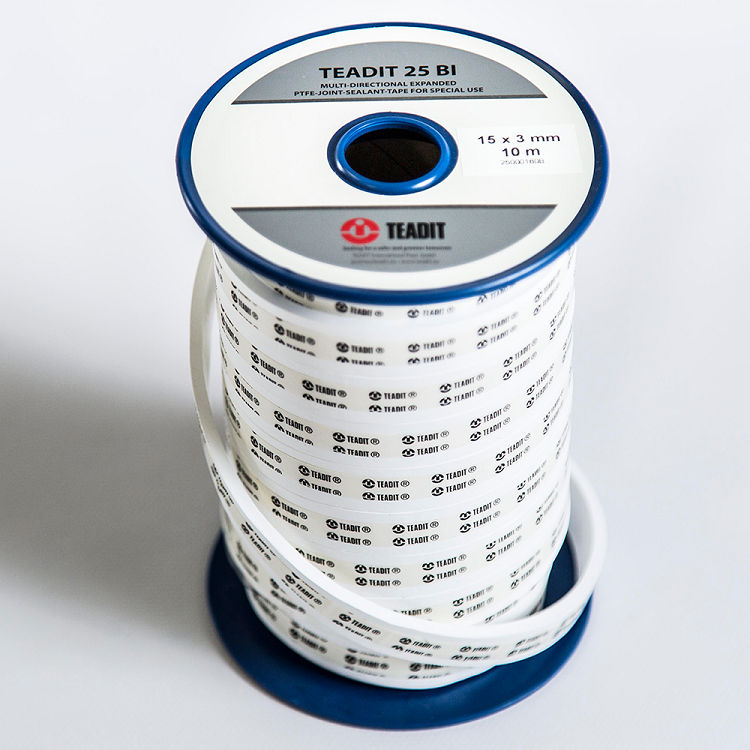 德国teadit 25 bi 100 %多向膨胀聚四氟乙烯胶可搭配垫片使用