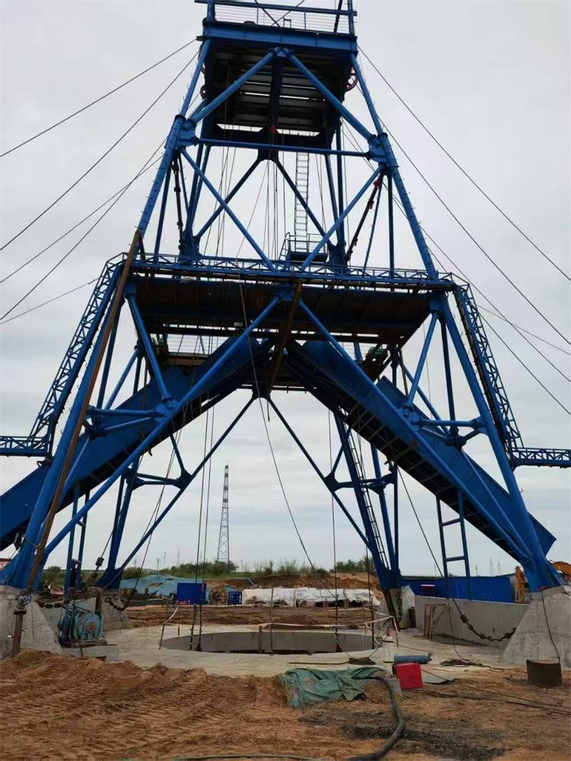 二手矿用井架 二手二型凿井井架如何选择