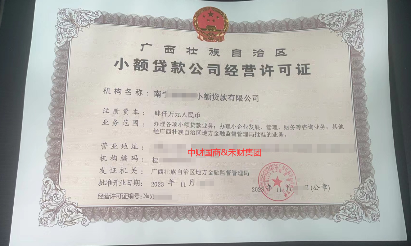 转让河北小额贷款公司牌照流程费用