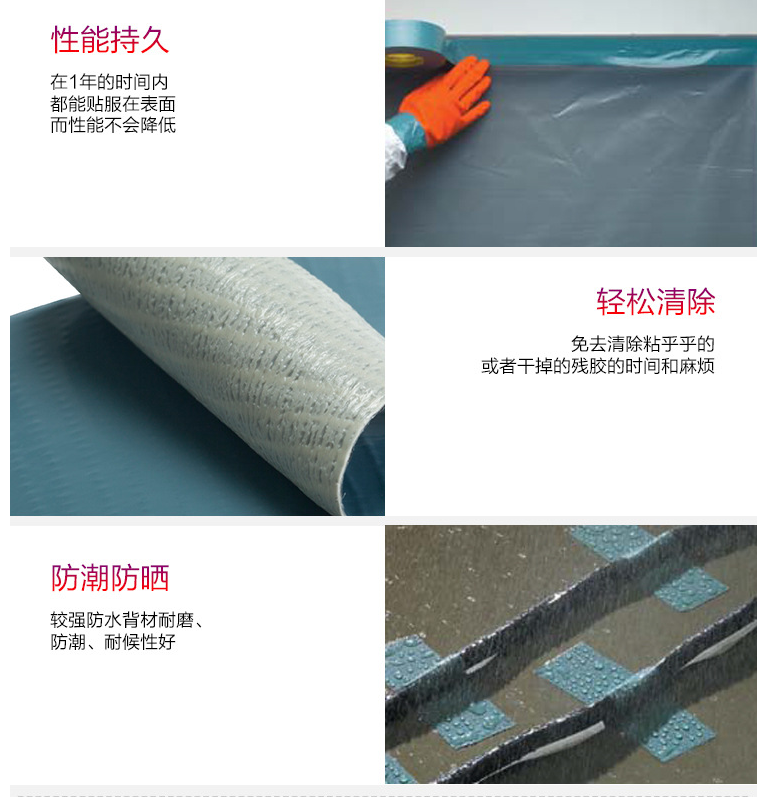 3m 8979蓝灰色布基遮蔽胶带工业防水老化管道密封胶带