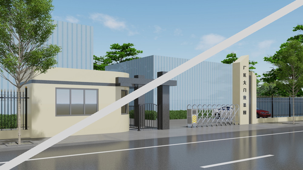 厂区大门设计效果图