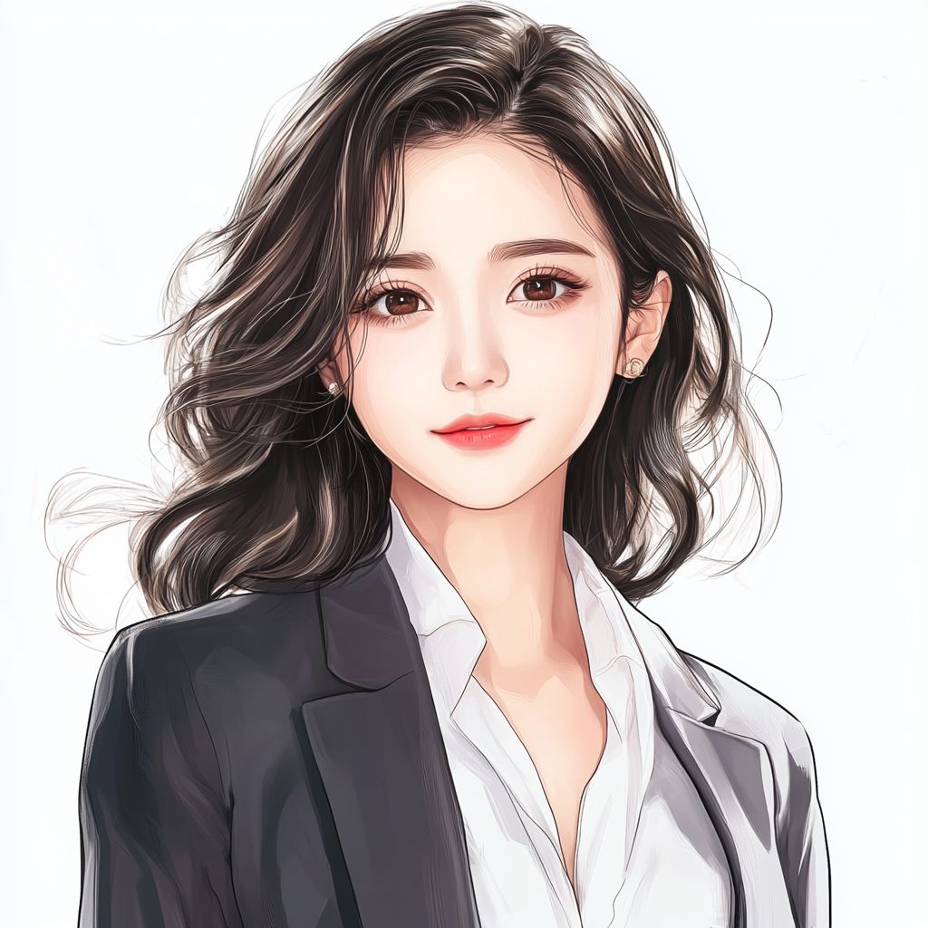 自信开朗女生头像,手绘女生森系治愈