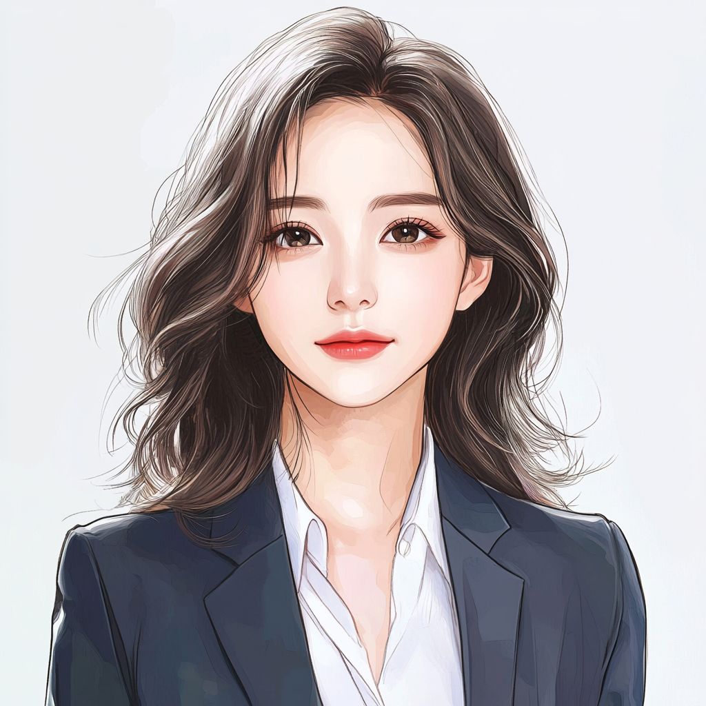 自信开朗女生头像,手绘女生森系治愈