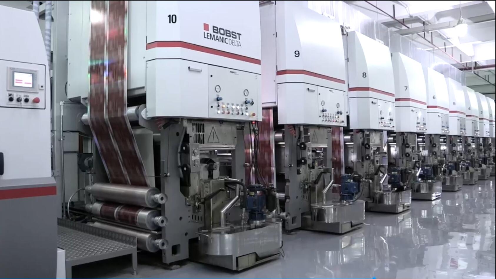 bobst 凹印机,博斯特lemanic delta十色卷装纸凹版印刷生产线