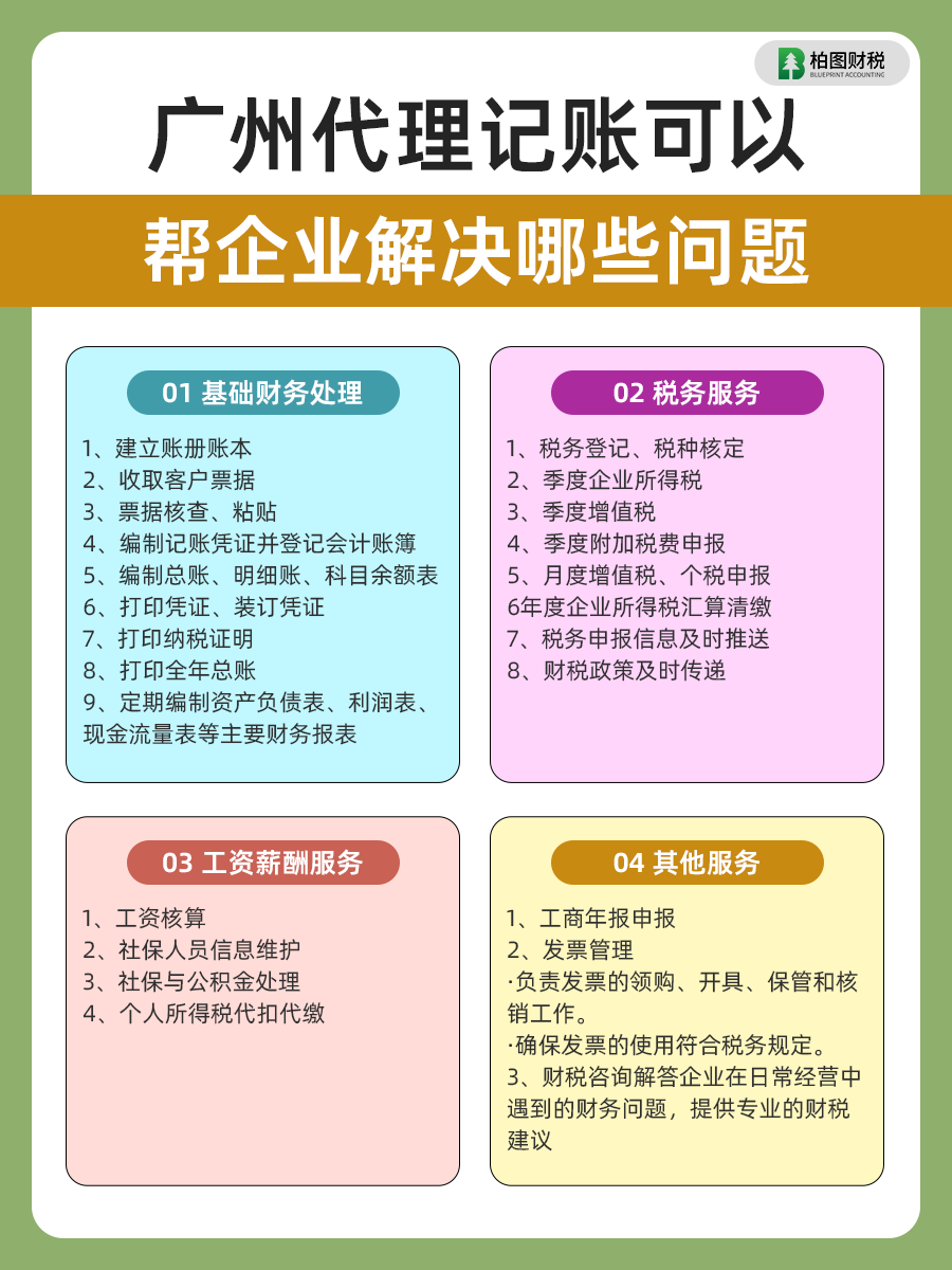 广州代理记账可以帮企业解决哪些问题?