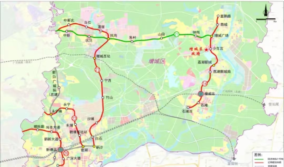 增城23号线地铁线路图图片