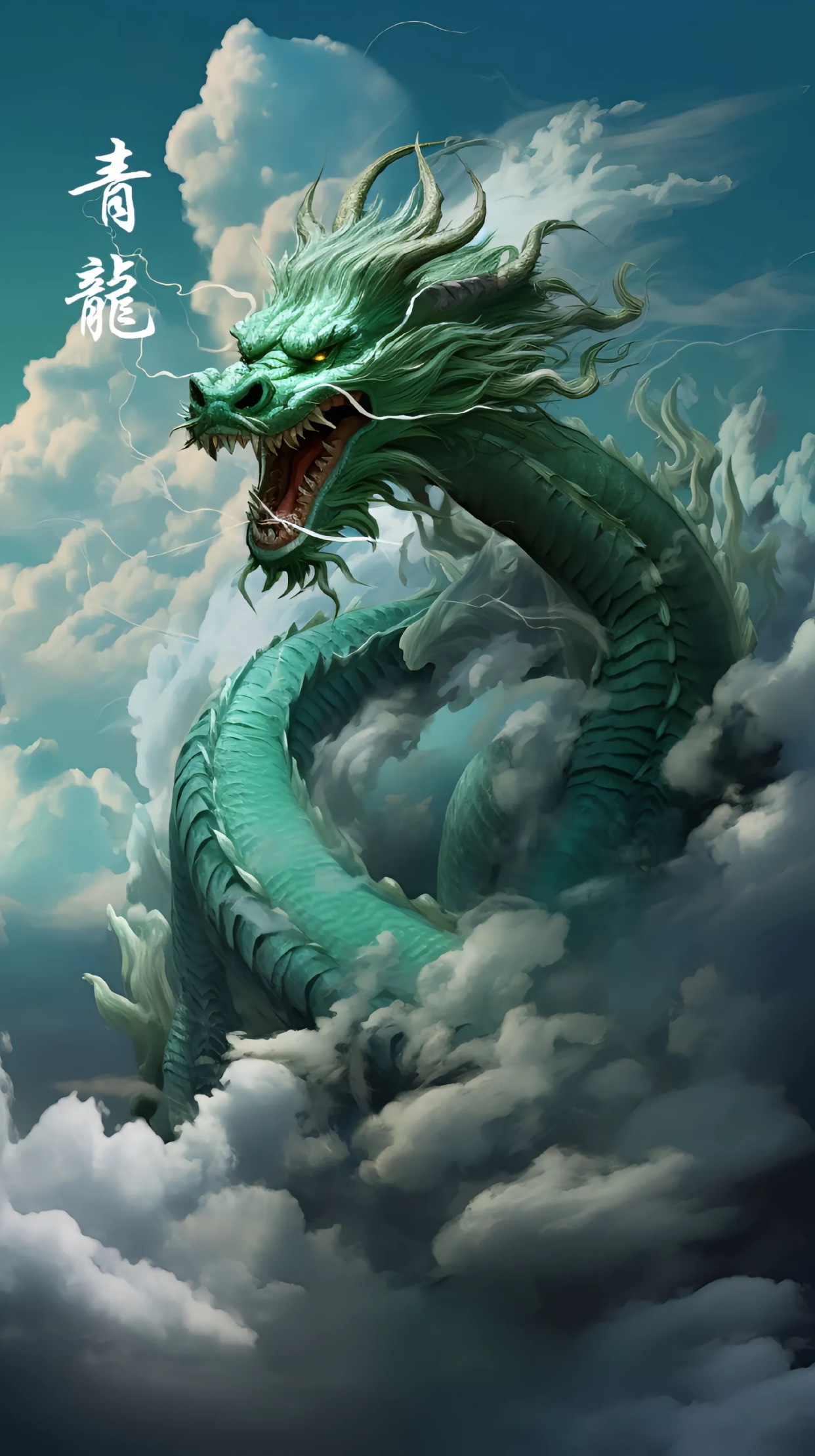 手机壁纸:青龙,白虎,朱雀,玄武