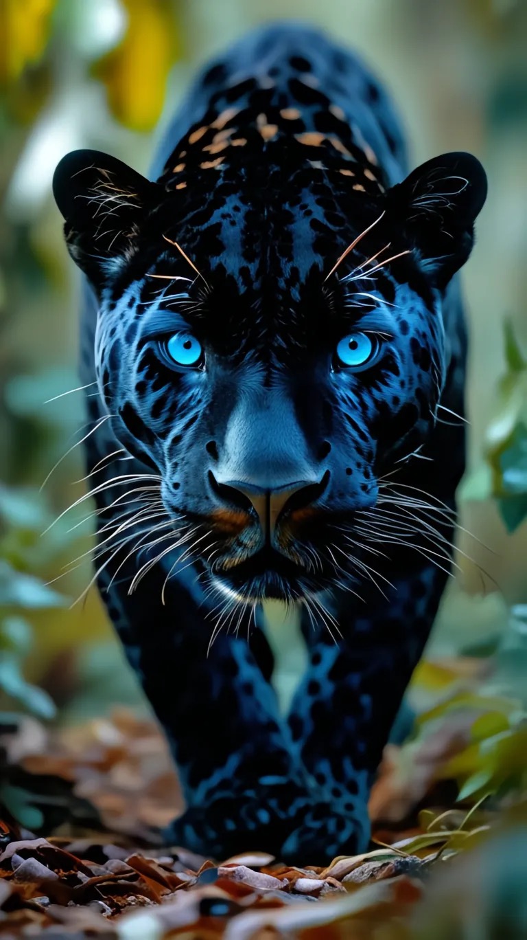 手机壁纸:秘境之瞳,炫酷黑豹