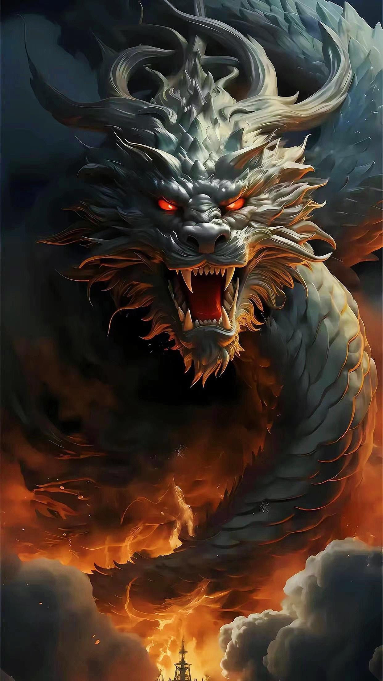 手机壁纸:神龙出海,万象更新