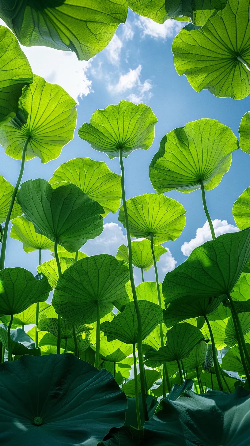 手机壁纸:水润青莲,花展相思