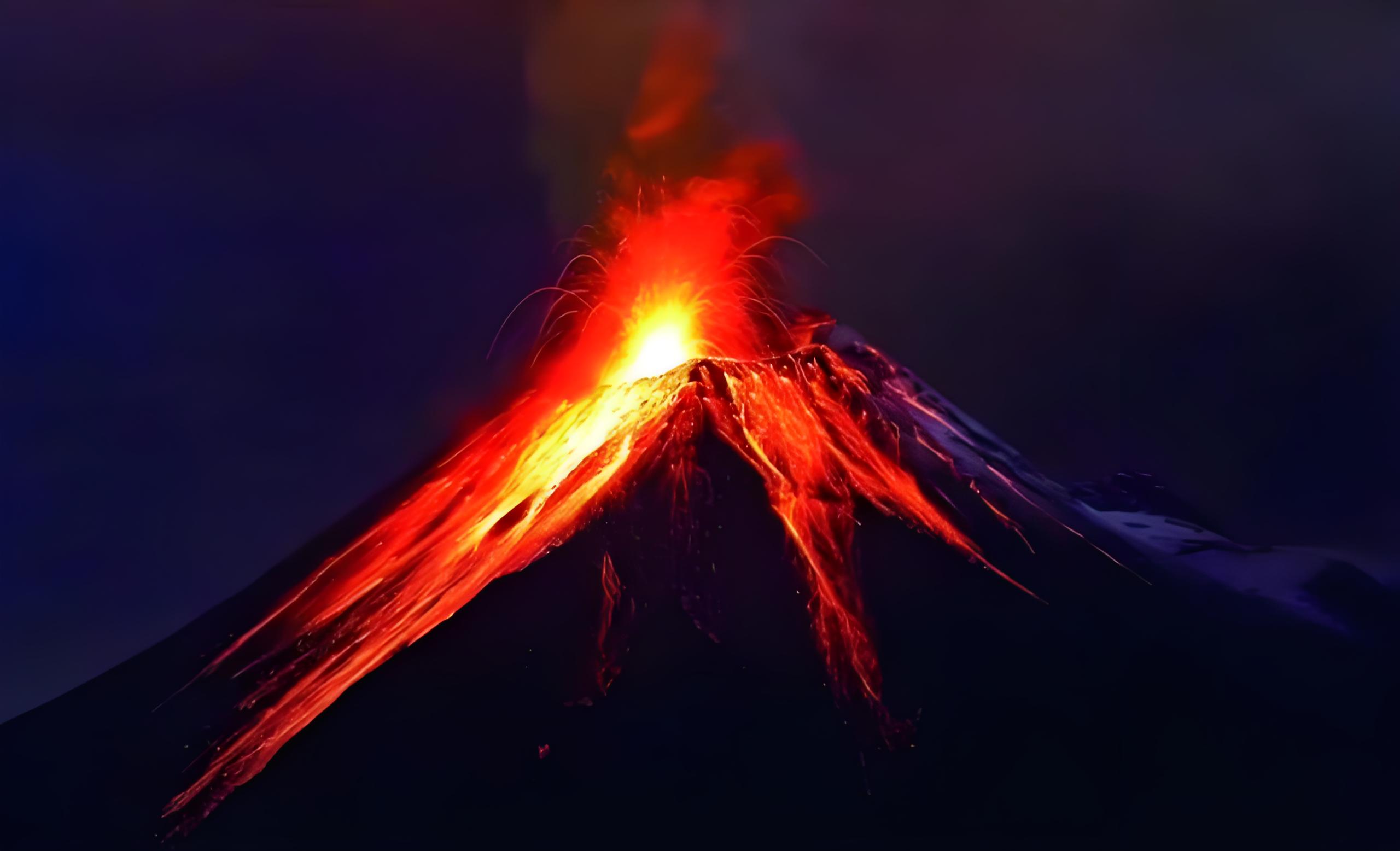 航天奇观,火山地图片