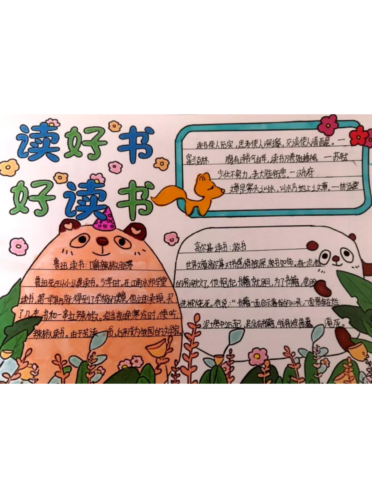 读书心得 手抄报