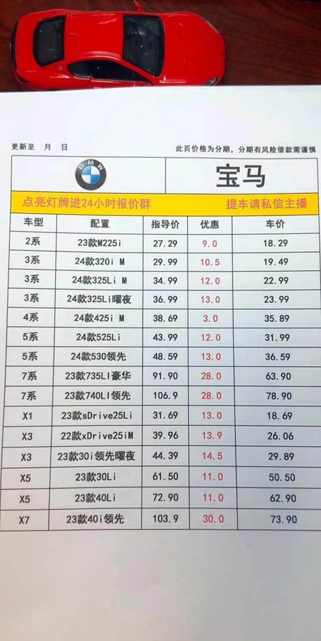 525宝马报价最低报价图片