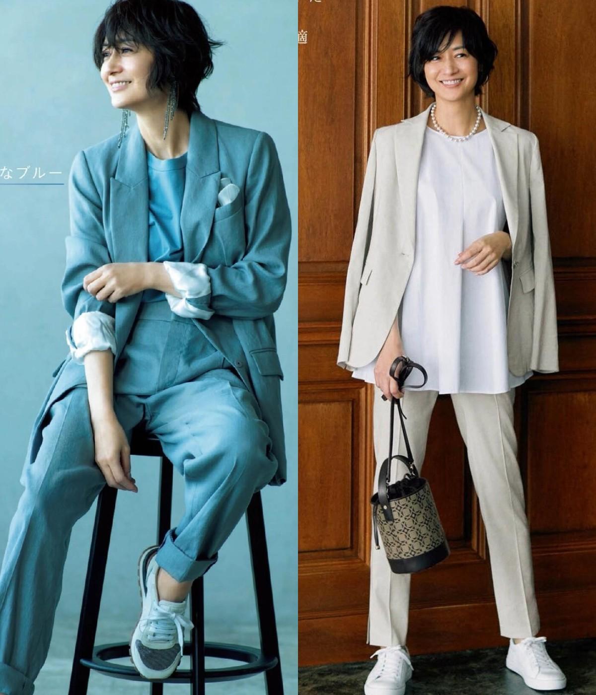 被54岁"富冈佳子"惊艳到!发不过肩,色不过三,美得优雅又得体