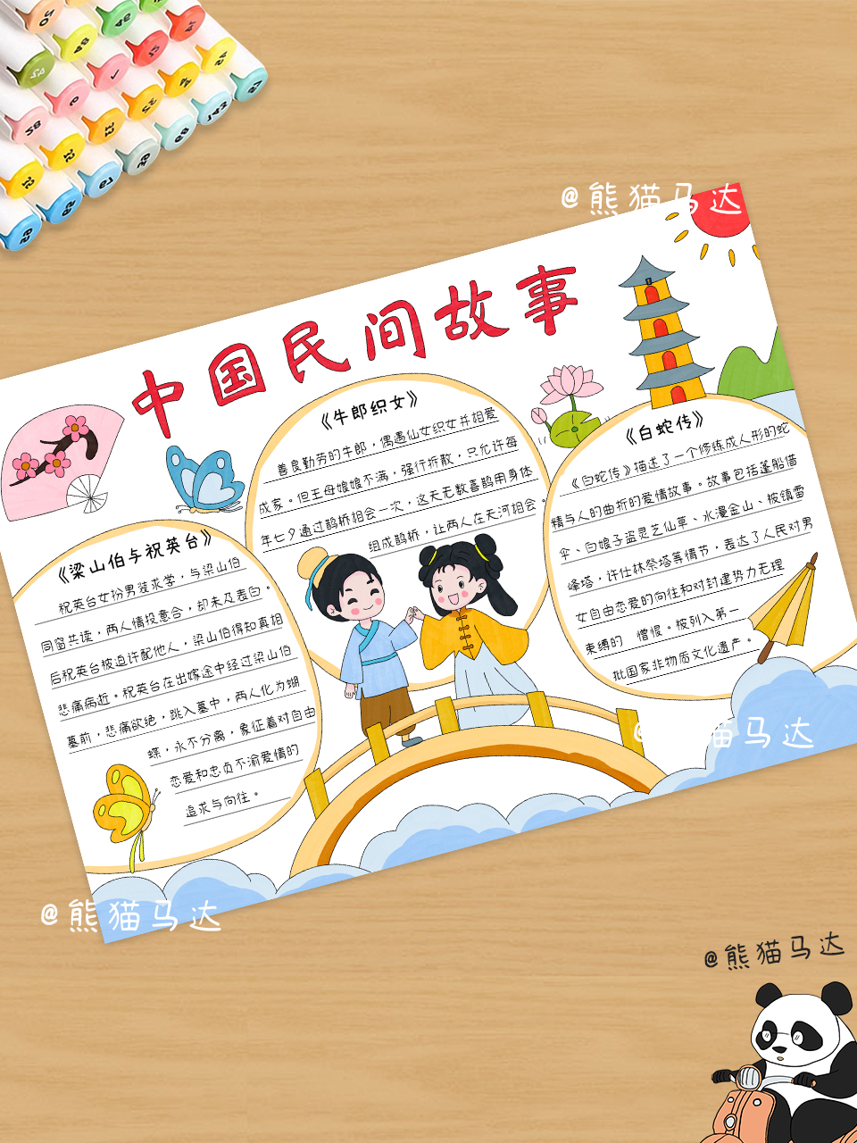 中国民间故事手抄报 129