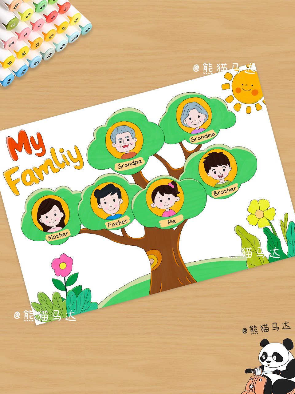 my famliy 家庭树英语手抄报 218