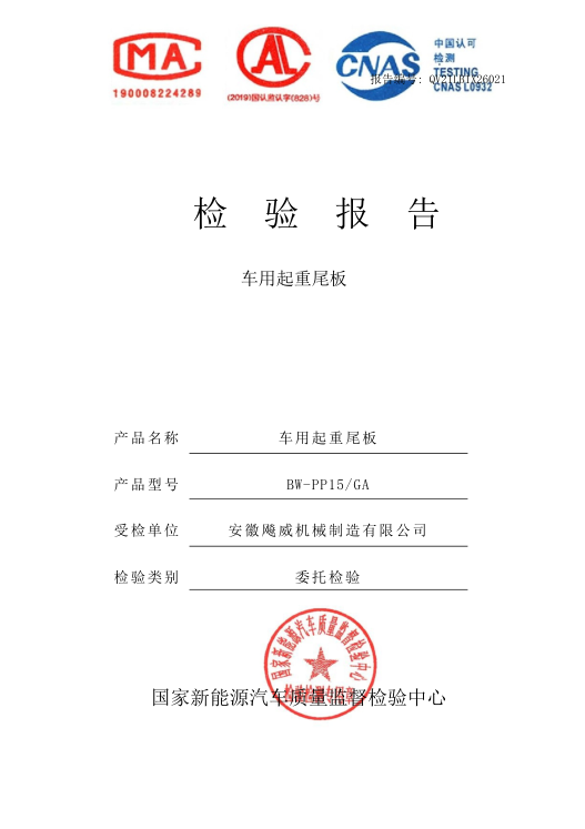 尾板检测报告