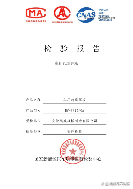 尾板检测报告