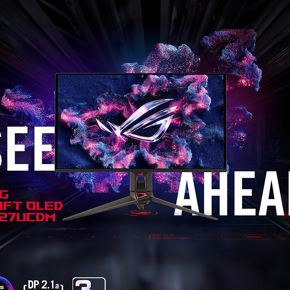 华硕rog震撼发布:全球首款27英寸4k 240hz qd