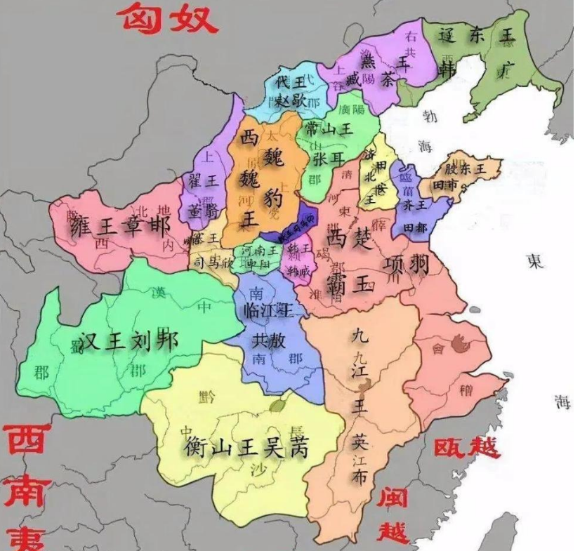 汉朝郡地图图片