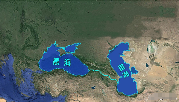 黑海和里海相通吗图片