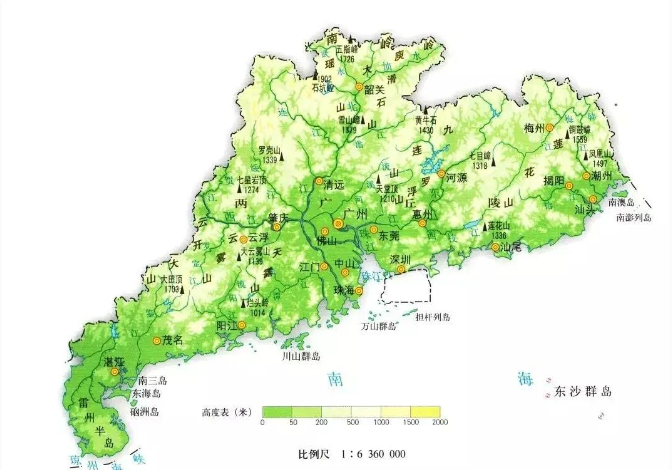 韩江流域经过地图图片