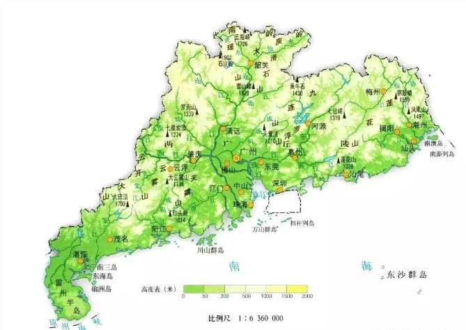 一起看看广东省内水系—珠江流域