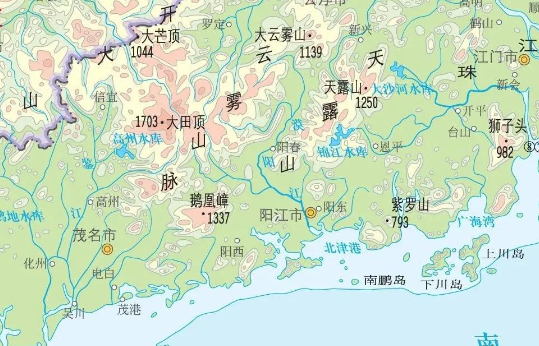 韩江流域经过地图图片