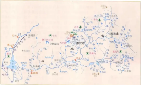 山东汶河地图图片