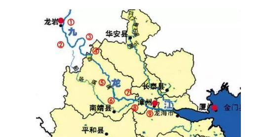 福建水系:闽江流域