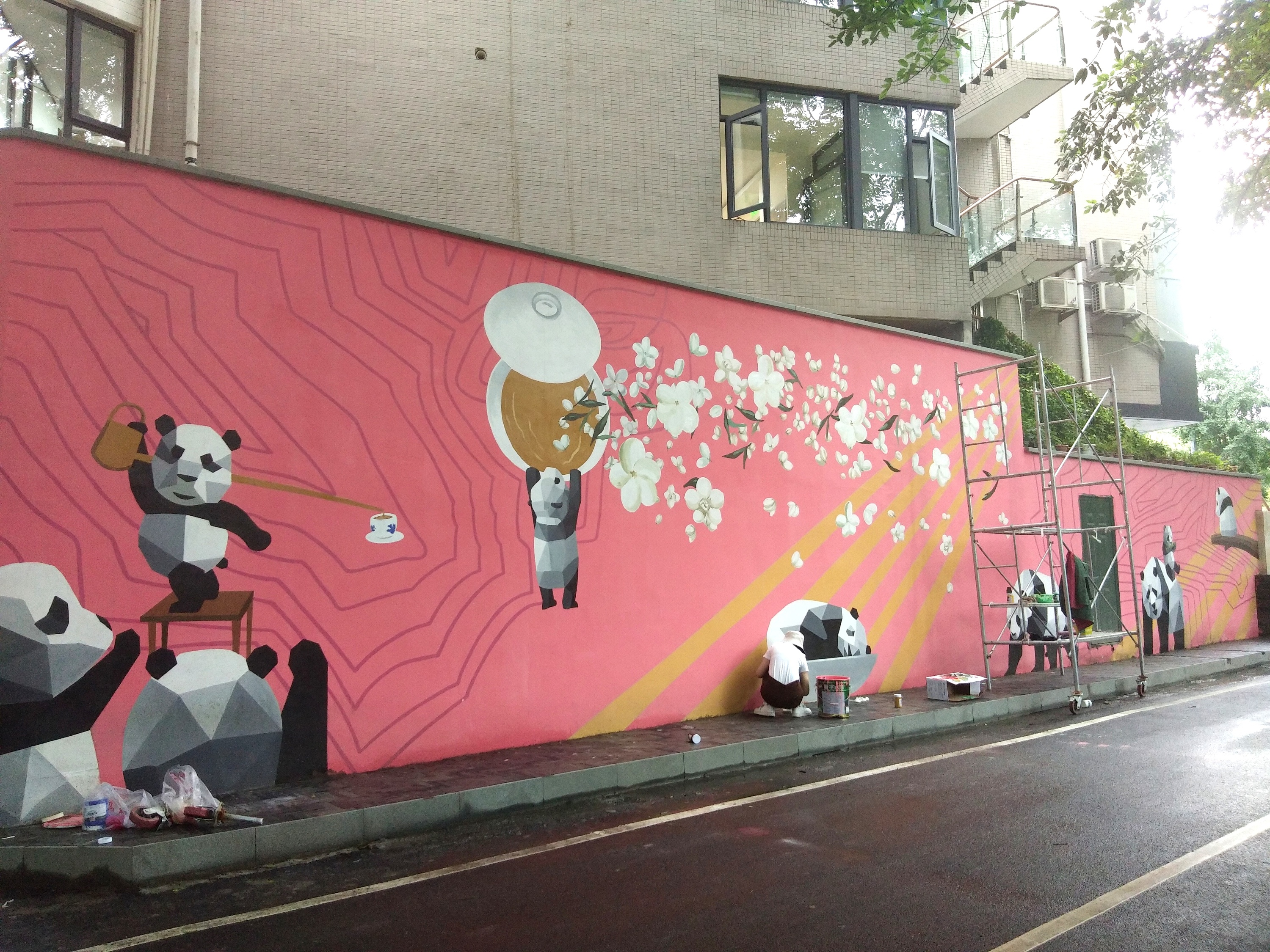 墙壁画图案大全,墙绘作品欣赏100幅