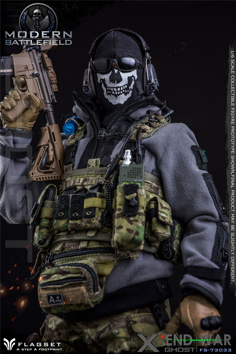 全球独家揭晓!flagset 1/6手办兵人模型cod使命召唤系列 73033