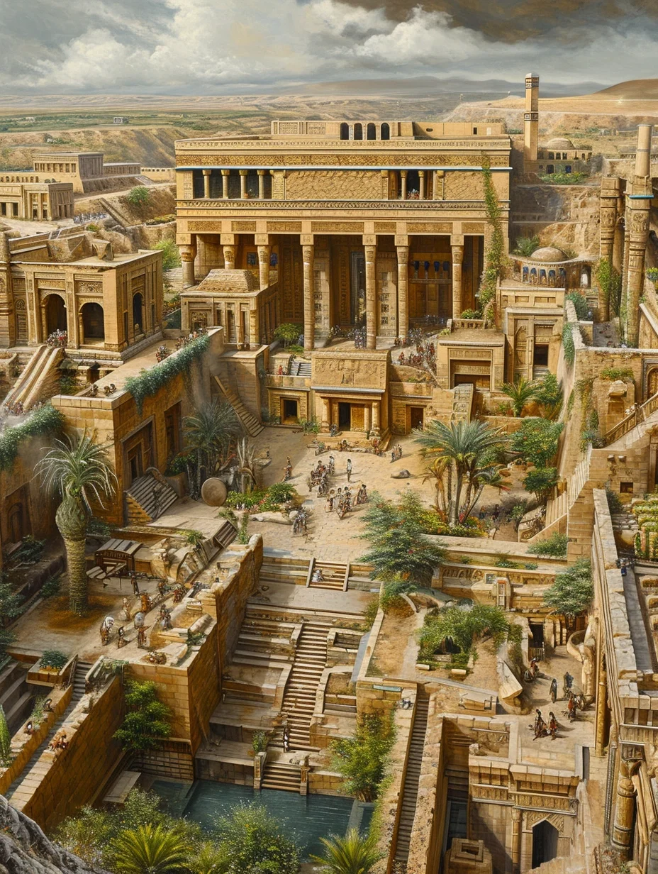巴比伦空中花园:失落的古代建筑奇迹与爱情见证