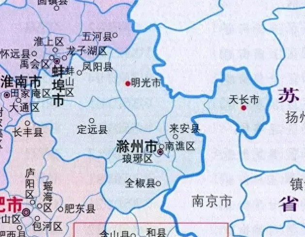 滁州优化构想:来安撤县设区,定远撤县设市,南谯一分为二