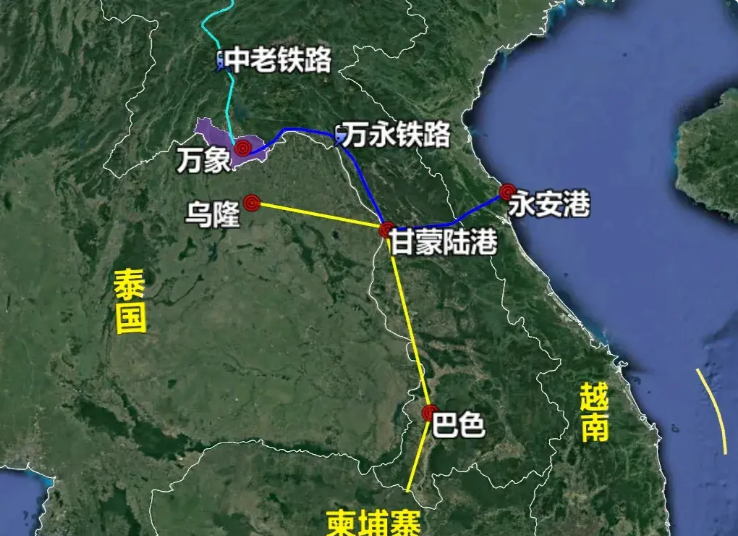 老挝修建万象到越南永安港的铁路,开通老挝出海口,引入韩企投资