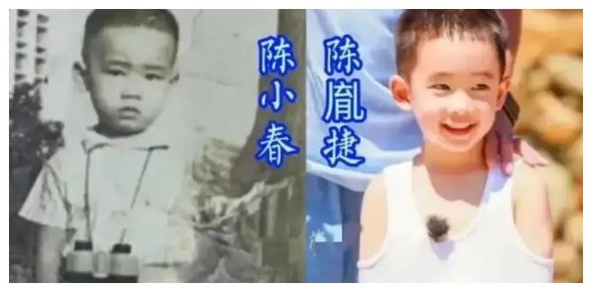 陈小春晒一家四口合影,小小春已长成小正太,二胎性别傻傻分不清