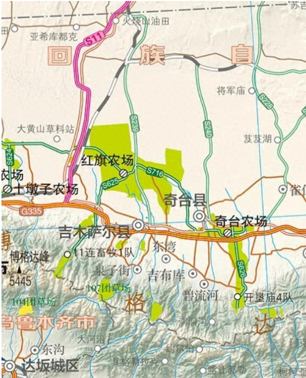 新疆216国道全程线路图图片