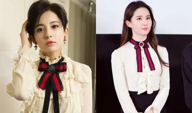 娜扎刘亦菲撞衫玫瑰旗袍尬到抠脚趾皮相美与骨相美差距一目了然